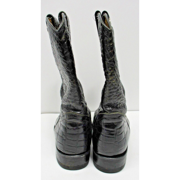 Rogers boots Western Cowboy Black Exotic print boot - size 10 - Picture 3 of 13